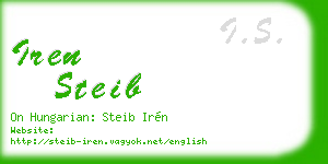 iren steib business card